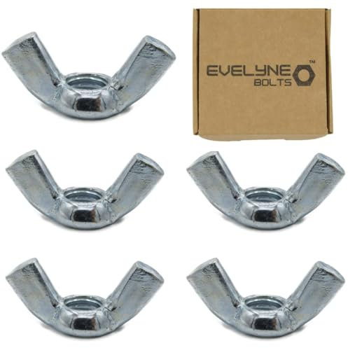 M8 (8mm) Wing Nuts - Steel (Pack of 5)