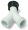 BSSTORE Raccordo A 3 Vie Per Tubo Di Carico Per Lavatrice E Lavastoviglie Universale Made In Italy