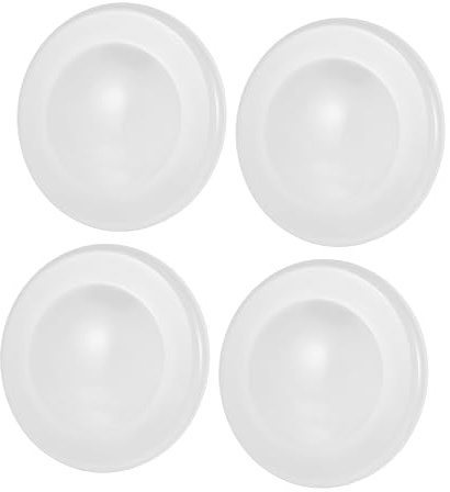 Homoyoyo Copertura Foro Riservato Muro 4 Pezzi Copri Tubo Parete in Abs Tappi Copriforo Per Bagno E Locali Umidi Installazione Semplice E Resistente Alla Corrosione