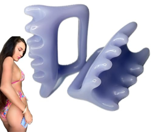 EASE BLISS Handmassagegerät für Nacken Schulter Rücken Harz 2 Stück Guasha Werkzeug Stress Relief Relax Beseitigen überschüssige Körperfettablagerung Körpermassage Lymphdrainage Faszien Release Tool