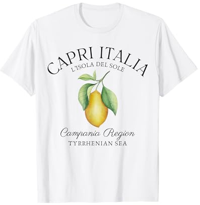 Côte amalfitaine Italie Sorrento Capri Lemons Southern T-Shirt