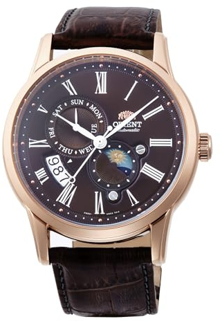 Orient Classic Sun & Moon AK00 Herren-Armbanduhr, automatisch, manuell aufziehbar, elegant