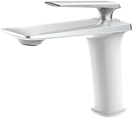 Basin, Faucet, Hot and Cold Washbasin, Undercounter Basin, Black Rose Gold White, Chrome + White