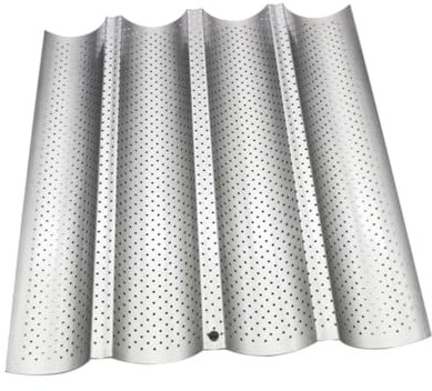 COLLBATH 2St Brotschimmel focaccia brotback set brotback bratenform brotbackset brotbacken zubehör Mini-Tortenformen zum Backen Mini-Kuchenform perforierte Brotform Blech Backform Silver