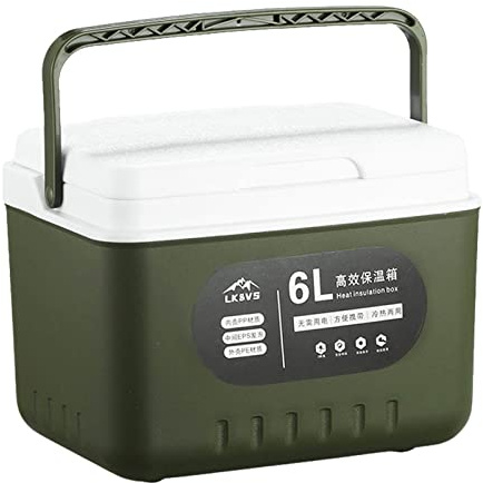 Petite Glacière Portable | Glacière Isotherme pour Aliments 6L | Glaciere Rigide Boîte Chaude Isolée avec Couvercle | Boîte Isotherme Rigide pour Pique-Nique avec poignée