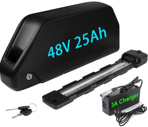 48V Ebike Battery 25Ah (LG5000Cell) Mountain Bicycle Battery for 250W 350W 550W 750W 1000W 1500W Bike Motor