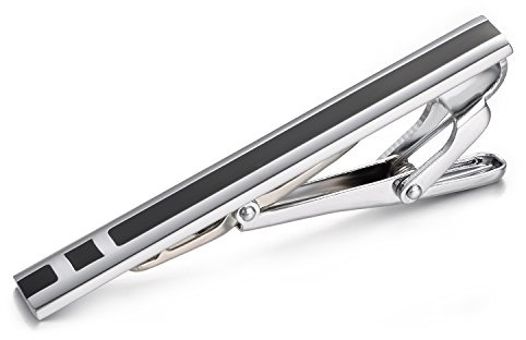 RunootPR Klassiker Geschäft Krawattennadel für Herren Gold Silber Stilvolle Krawattenklammer Büro Hochzeit Handgefertigter Schmuck 5.8cm