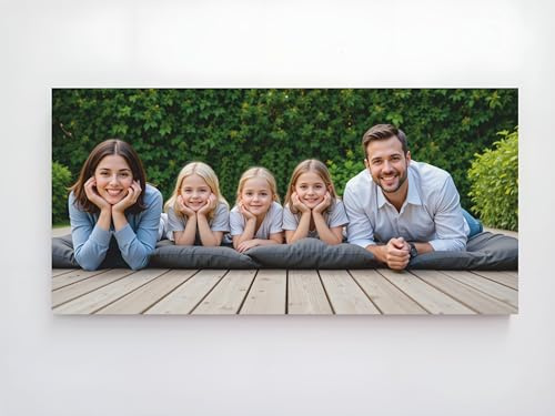FOTOLIIENZO - Cuadro personalizado con foto, Lienzo sobre bastidor de madera - Lienzo panorámico 100 cm de largo por 50 cm de alto
