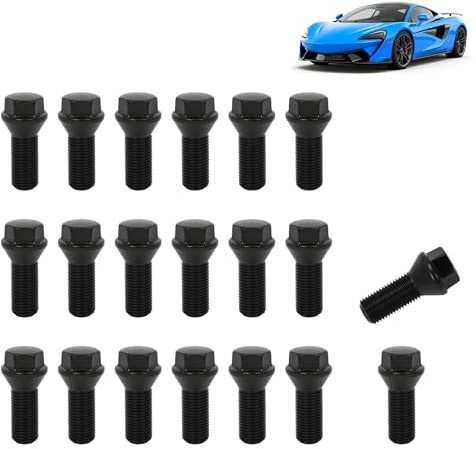 20 Stück Radschrauben M14x1,5 Kegelbund 60° Schaftlänge 28mm, Radbolzen SW17