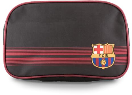 Hy-Pro Officially Licensed Barcelona Matchday Bag - Compact Travel Bag (23x16.5x10cm) - Sports Gear for Essential Items with Stylish Black Design