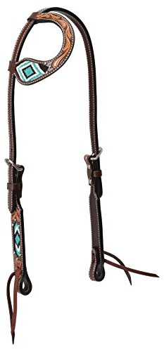 Turquoise Croix Turquoise Perles 5/20,3 cm Support Coulissant Oreille licole foncé, Huile