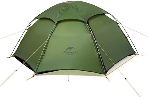 Naturehike Cloud Peak 4 Season Backpacking Tenda per 2-3 persone Escursionismo Campeggio all'aperto (verde foresta 20D)