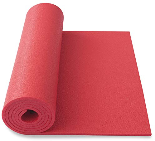 Schaumstoff Campingmatte Gymnastikmatte Aerobic Yoga Matte 180 x 50 x 0,8 210g (rot)