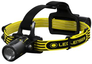 Ledlenser iLH8R Akku-ATEX-LED-Stirnlampe, Zone 2/22, eigensicher, 342g | 300 Lumen, bis zu 40h Leuchtdauer, 160m fokussierbare Leuchtweite, IP66, handschuhgeeignet,inkl. Ladestation, für Ex-Bereiche