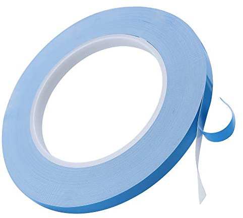 Tihebeyan Cinta Adhesiva térmica, 8MM × 25M Cinta Adhesiva de enfriamiento de Doble Cara con luz LED de conducción conductiva para chipset IC