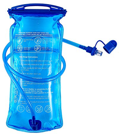 JOYHILL Sacca idrica, senza bisfenolo A, con apertura grande, anti-goccia, per ciclismo, escursionismo, militari, campeggio, ciclismo e corsa (2 L)