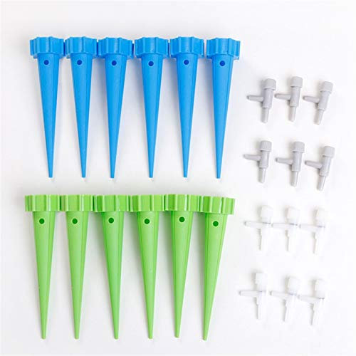 WYGC Pflanzenbewässerungsgeräte，Selbstbewässernde Spikes Automatisches Bewässerungsgerät Mit Langsamer Freigabe Für Innen- Und Außenanlagen（12 PCS）