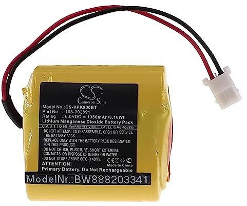 vhbw batteria sostituisce Visonic GP2CR123A, EVE2CR17450-C, 103-302915, OSA363, 103-302891 per sensore di movimento (1350mAh, 6V, Li-MnO2)