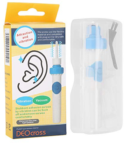 Earpick Elettrico, Comodo Pulisci Orecchie Elettrico Aspirapolvere Strumento di Pulizia Dell'orecchio Morbido Bambino Muto Earpick Kit Portatile di Rimozione del Cerume per Adulti Bambini