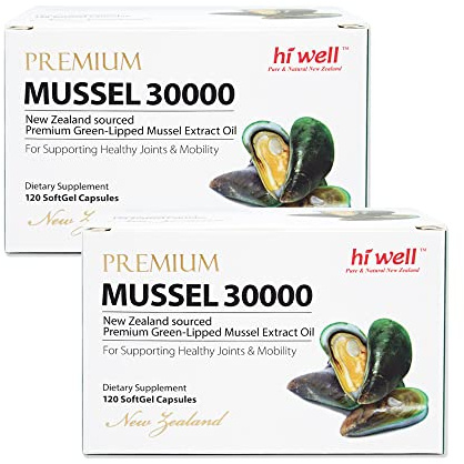 (Pack of 2) Hi Well Premium Mussel 30000 120Vegetable Softgel Capsules