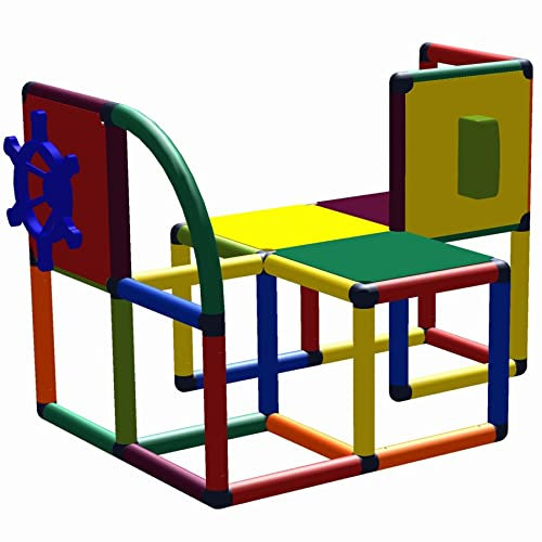 move and stic Spielturm Spielcenter NALA Adventure Spielhaus mit Lenkrad und Telefon Mas 6195