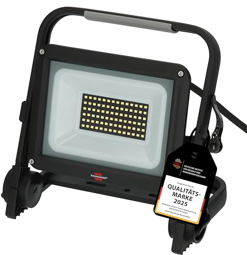 Brennenstuhl Mobil LED Strålkastare JARO 3060 M - Arbetsbelysning för Utomhusbruk IP65 (20W Bygglampa Med 2m Kabel, Snabbfäste och 2300lm)
