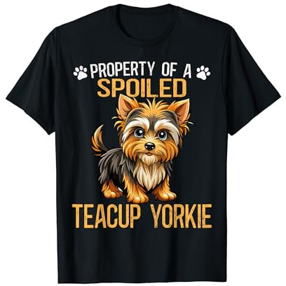 Yorkshire Terrier Teacup Food Teacup Dogs Dad Teacup Yorkie T-Shirt