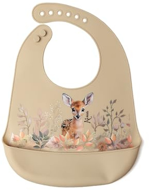 Kiokids Bavaglino Morbido In Silicone Beige