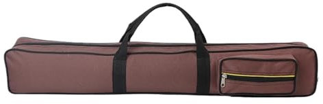 AMEEDA Billard Queue Tasche Billard Pool Queue Fall Organizer Protector Kompakte 1/2 Billard Queue Fällen Billard Sticks Tragetasche(Coffee)