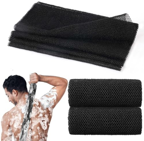 AfricanNet Sponge, Nylon Exfoliating Net, Deep Cleaning 2 in 1 Beauty Skin Wash Handduk, Body Back Shower Scrubber för Män och Kvinnor
