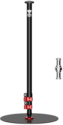IFOOTAGE A300 Round Base Monopod, 60'' Camera Tripod Monopod Studio Stand with Light Adapter/1/4'' & 3/8'' Screw for Camera, Light, Webcam Live Streaming, Vlogging, Payload 10KG/22LB