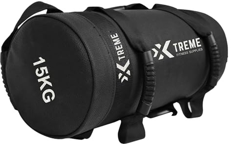Xtreme Fitness Power Bag 15 kg, Robuster PVC Gewichtssack mit Griffen, Vielseitiger Sandbag für funktionelles Training, CrossFit, Hyrox Workouts, Kraft & Ausdauer