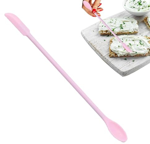 Mini spatola in silicone – Spatola per il trucco | Spatola in gomma | raschietto per bottiglie | spatola cosmetica | spatola doppia in silicone | sigillante per cera, raschietto riutilizzabile per