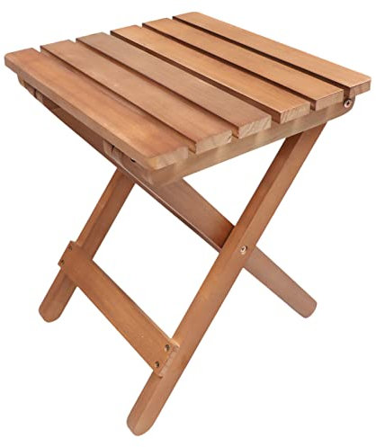 Sedia pieghevole in legno, sgabello portatile, panca pieghevole, 1 pezzo