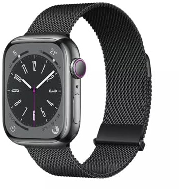 YDxingY Uhrenarmbänder Kompatibel mit Samsung Galaxy Watch 7/6/5/4/FE 44mm 40mm,20mm Mesh Armbänder, Edelstahl Magnetisch Armband,Ersatzarmband für Galaxy Watch 5 Pro 45mm/6 Classic 47mm 43mm,Schwarz