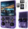 R36MAX Console di gioco portatile - Dual Joystick 3D Console Retro Gaming Display IPS da 4 pollici, 22000+ giochi preinstallati, sistema Linux open source, 128 GB TF Card inclusa (perpera)