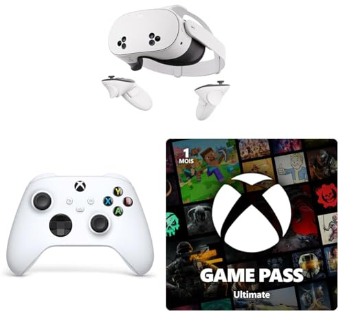 Meta Quest 3S 128 Go + Manette Xbox Robot White + 1 Mois de Game Pass Ultimate
