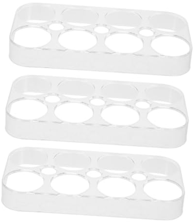 Organizador de Huevos para Refrigerador de Plástico Pp 4 Piezas | 8 Ranuras, Diseño Apilable, Uso en Encimera de Cocina y Almacenamiento en Nevera