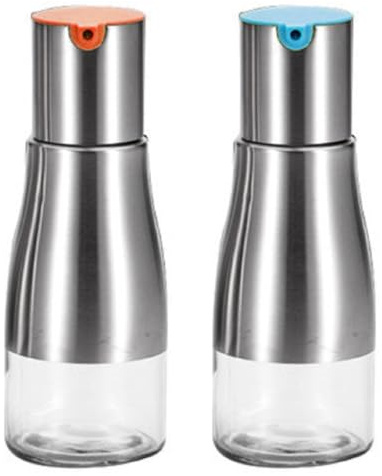 Bafnsiji Juego de Botellas dispensadoras de Aceite de Oliva y vinagre, Juego de Botellas dispensadoras de Aceite de Oliva y vinagre, Botellas dispensadoras pequeñas de Aceite y vinagre