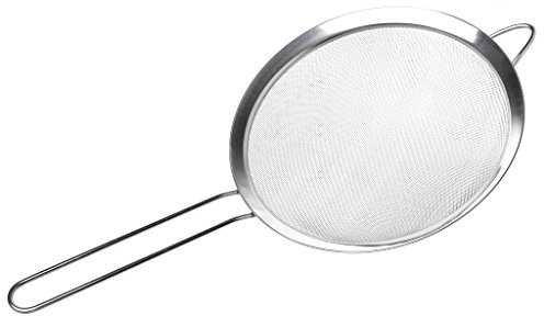 201Stainless Steel Flour Strainer Meshs Colander Kitchen Colander Sieves Cooking Tool for Kitchen Sifting and Filtering Skimmer Spoon
