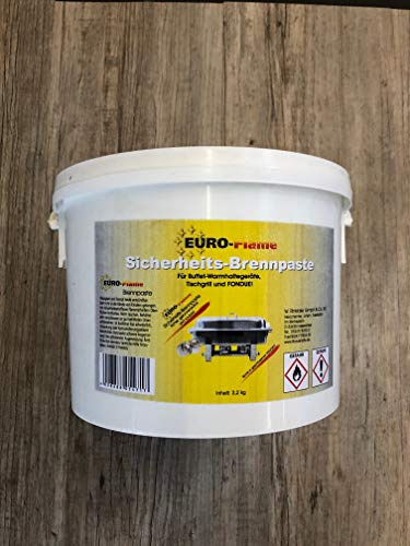 Brennpaste für Chafing Dish 3,2 Kg Eimer, Premiumqualität, Sicherheitsbrennpaste