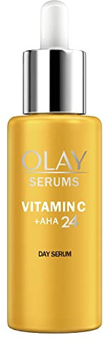 Olay Vitamina C, Sérum Facial, Cuidado De La Piel Con Ácido Láctico (AHA) Y Niacinamida Al 99% De Pureza. 40ml
