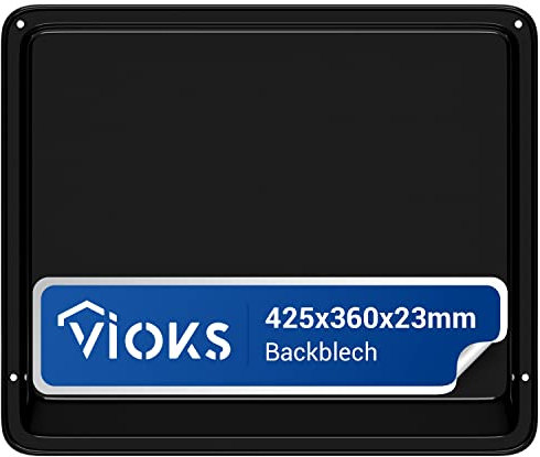 VIOKS Teglia da forno profonda 425 x 360 mm di ricambio per AEG Elеctrolux 3870287202 - Padella per grasso e forno AEG Juno