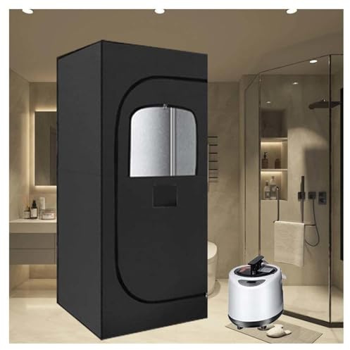 HAZARA Sauna Portable Cycle De Vapeur Thermique sur Tout Le Corps à 360°, Sauna Maison Minuterie Intelligente avec TéLéCommande, Sauna Home Convient pour La Salle De Sport/Yoga, Etc.