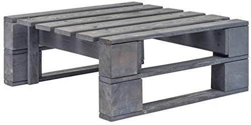 Willood Outdoor-Ottomane Paletten Holz Grau
