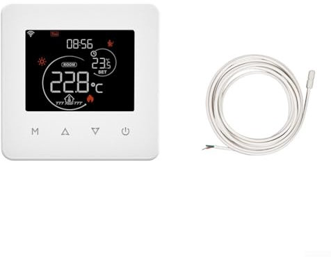 Hasaller Termostato WiFi Smart Cronotermostato Smart WiFi Termostato programmabile Smart Termostato per riscaldamento a pavimento Termostato intelligente per sistema di riscaldamento ambiente