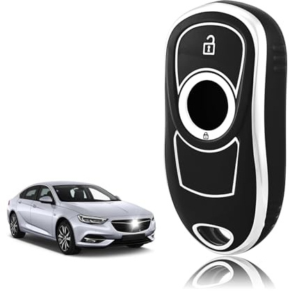 TOOMUME Schlüsselhülle TPU, Autoschlüssel Hülle 2 Tasten Passt für Opel Vauxhall Insignia B Astra K Corsa E Zafira C Meriva B Buick Encore Envision Verano, Schlüsselcover Schutz Schlüsselgehäuse
