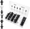 EINESIN Kit 100PCS Fermagli a Pressione Auto Car Push Retainer Clips & Auto Fasteners Assortment Clip Plastica Multitaglia per Porta/Pannello/Parafango