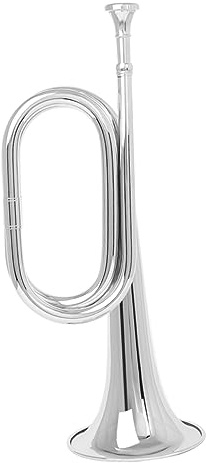 Anfänger Trompete Kupfer für Orchester, Leicht, Tragbar, Silber | Blasinstrument für Schüler und Beginner, Polierte Oberfläche, Rosthemmend, Kompakt, Einfach zu Tragen