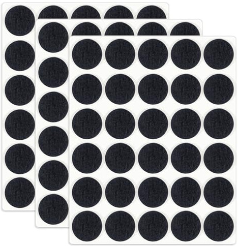 HNR Filzgleiter Selbstklebend 20mm, 90 Stück Möbelgleiter für Stühle | Runde Filzpads für Tische & Sofas, geräuschdämpfend, kratzfest, abriebfest selbstklebend für Parkett‑ und Laminatböden
